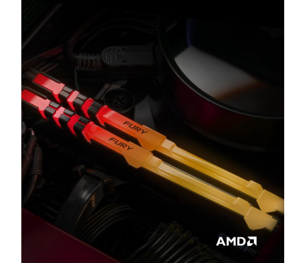 KINGSTON DDR4 Fury Beast RGB 16GB(2*8GB)/3200 CL16 KF432C16BBAK2/16 - 667789 - zdjęcie 4